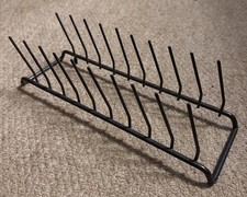 Metal Wire Kitchen Sink Draining Holder Plate Rack - Black, Good Used Condition