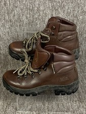 Lomer Professional Walking Boots Unisex UK Size 6 EU 39 Brown Waterproof Vibram