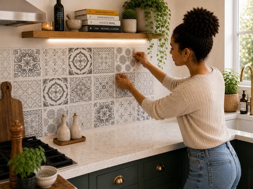 Tile stickers mosaic transfers - tile,