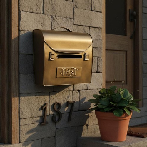 Vintage wall mailbox easy - vintage,