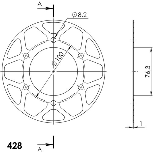 Edge disc supersprox 428 48z - edge,