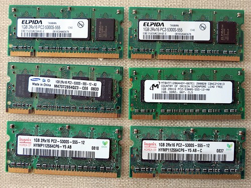 Job lot ddr2 dimm 1gb - lot,