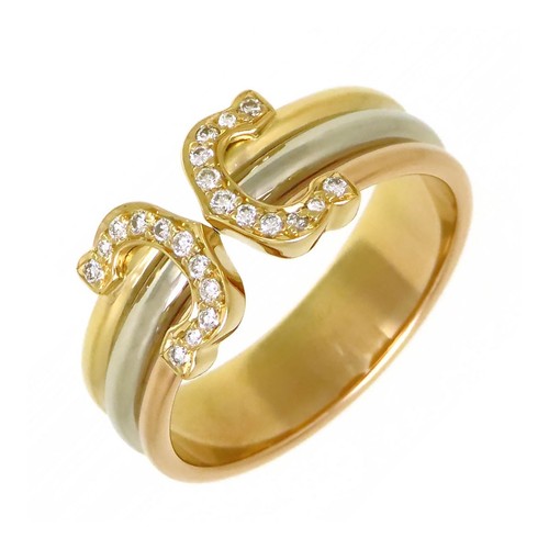Cartier three gold diamond - 2c,