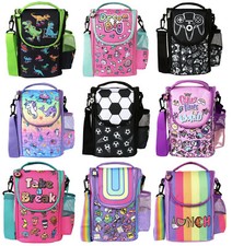 Kids Lunch Bag Thermal Insulated School Food Carier Nursery Lunch Box with Strap