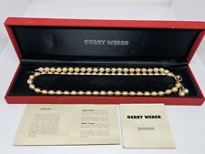 GERRY WEBER 14K/585 Gold Genuine Freshwater Pearl Set