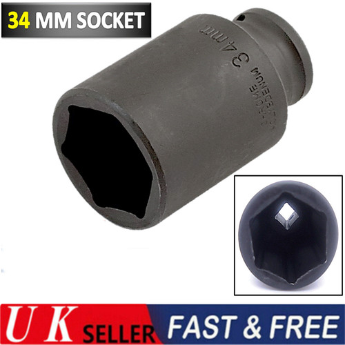 34mm socket deep impact - socket, 1/2"