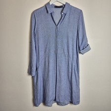 Zara Size M Blue Chambray