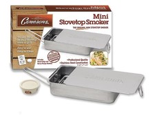 Camerons Mini Stovetop hot smoker - Perfect for hot smoking fish, meat and veg.