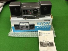 Retro Sunny Mini Compo Fm/Am Radio Ghetto Blaster Style