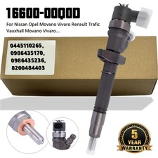 Diesel Fuel Injector for Renault Trafic Master Vauxhall Vivaro Movano 0445110265