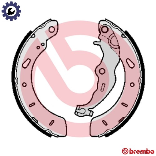 Brake shoe set 551 for - brake, 24