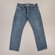 Diesel Larkee Jeans Mens W34 L27 Blue Straight Leg Relaxed Fit Comfort 0088Z