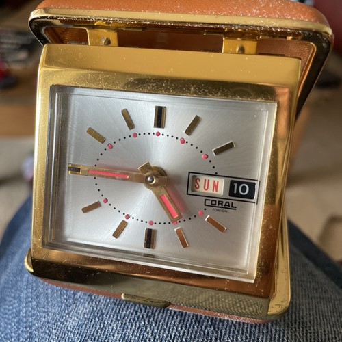 Vintage coral folding travel - vintage,