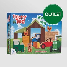 Tractor ted wooden farm - tractor,