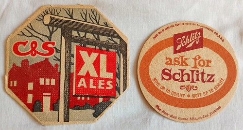 Vintage beer mats - c&s, &