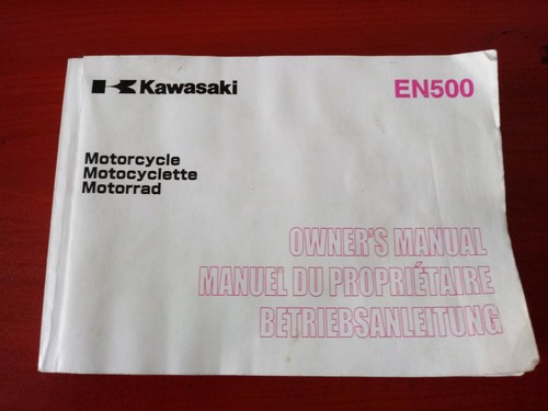Kawasaki en500 owners manual - en500,
