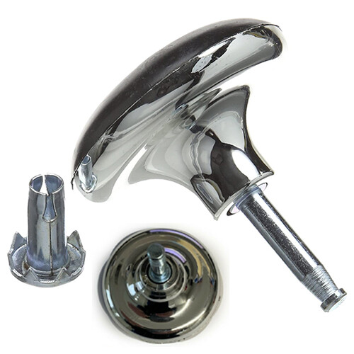 Chrome feet glides castors - castors, &