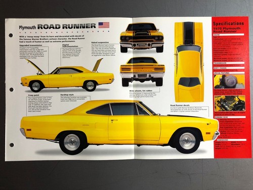 1968 1970 plymouth road - -,