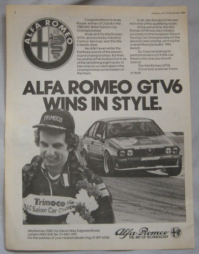 1983 alfa romeo - gtv6, original