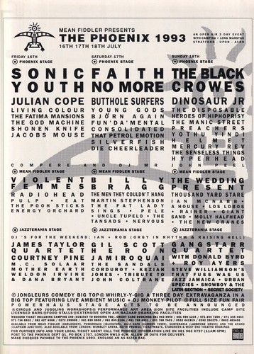 Phoenix festival 1993 - phoenix,