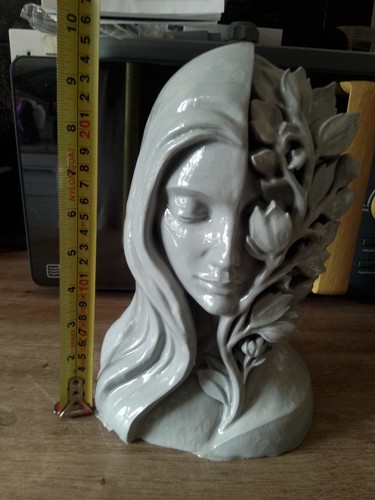 Lady and flowers - flowers, ornament