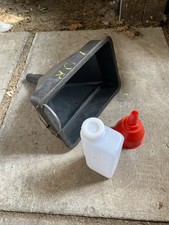 Large Heavy Duty Plastic Garage Fuel Funnel 4 Litre /mixing bottle