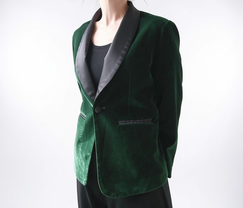Emerald green velvet black - emerald,