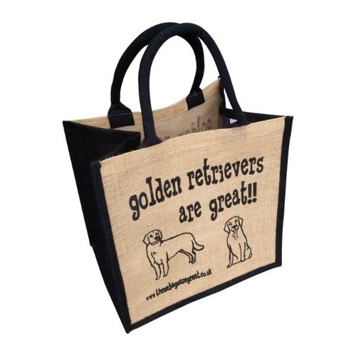 Dog breeds jute shopping bags - breeds,