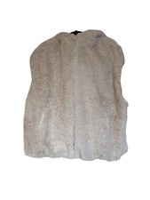 Cream Faux Fur Filer Body Warmer Size 2XL Barely Worn Excellent Condition