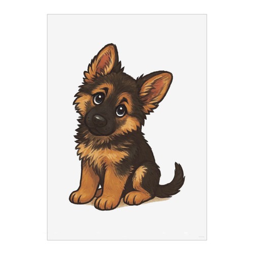 German shepherd puppy wall - puppy',