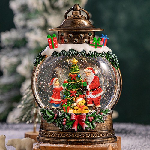 Christmas snow globe lantern - globe,