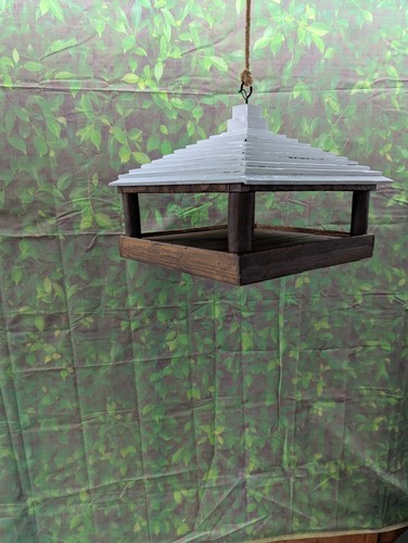 Hanging bird table - bird,