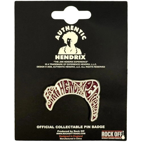 Jimi hendrix pin badge swirl - hendrix,