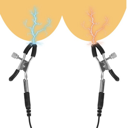 Electric bdsm nipple clamps - bdsm,