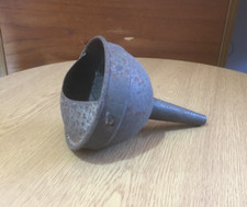 VINTAGE ORIGINAL PROP METAL - TIN OIL OR FUEL FUNNEL DM.11cm/LENGTH 18cm