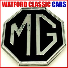 MG Boot Lid Badge logo Silver