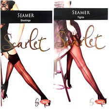 seam seamed tights stockings