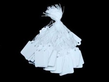 White Colours Strung Tie Tags