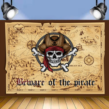 Pirate Backdrop Children