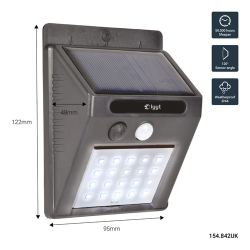 Solar powered pir security - powered,