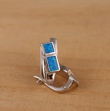 Solid 925 Sterling Silver Blue