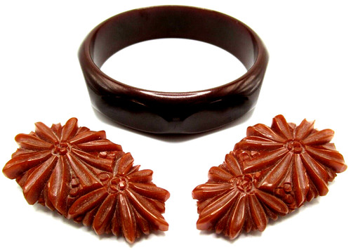 Chocolate brown bakelite - chocolate,