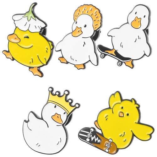 Cute duck alloy brooch - alloy, pin