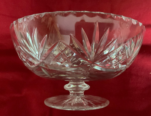 Vintage crystal footed - crystal,