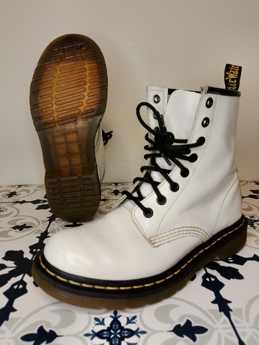 Womens white martens boots - womens,