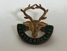 Vintage Hertfordshire WI Women's Institute Pin Badge