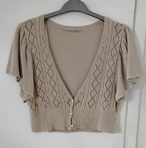 Zara beige open knit neck - zara,
