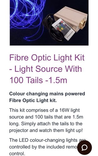 Sensory light fibre - light, 16