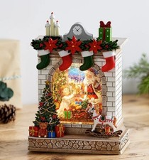 Santa Express - Pre Lit Fireplace Water Spinner - Fireplace - New