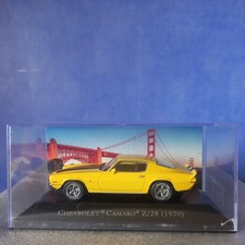 Atlas 1/43 Chevrolet Camaro Z/28 1970 Yellow Scale Diecast Model Car